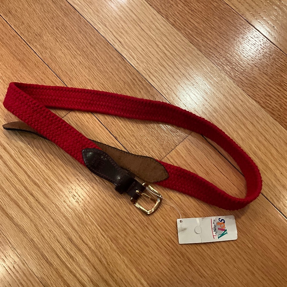 Talbots Kids Red Elastic Belt